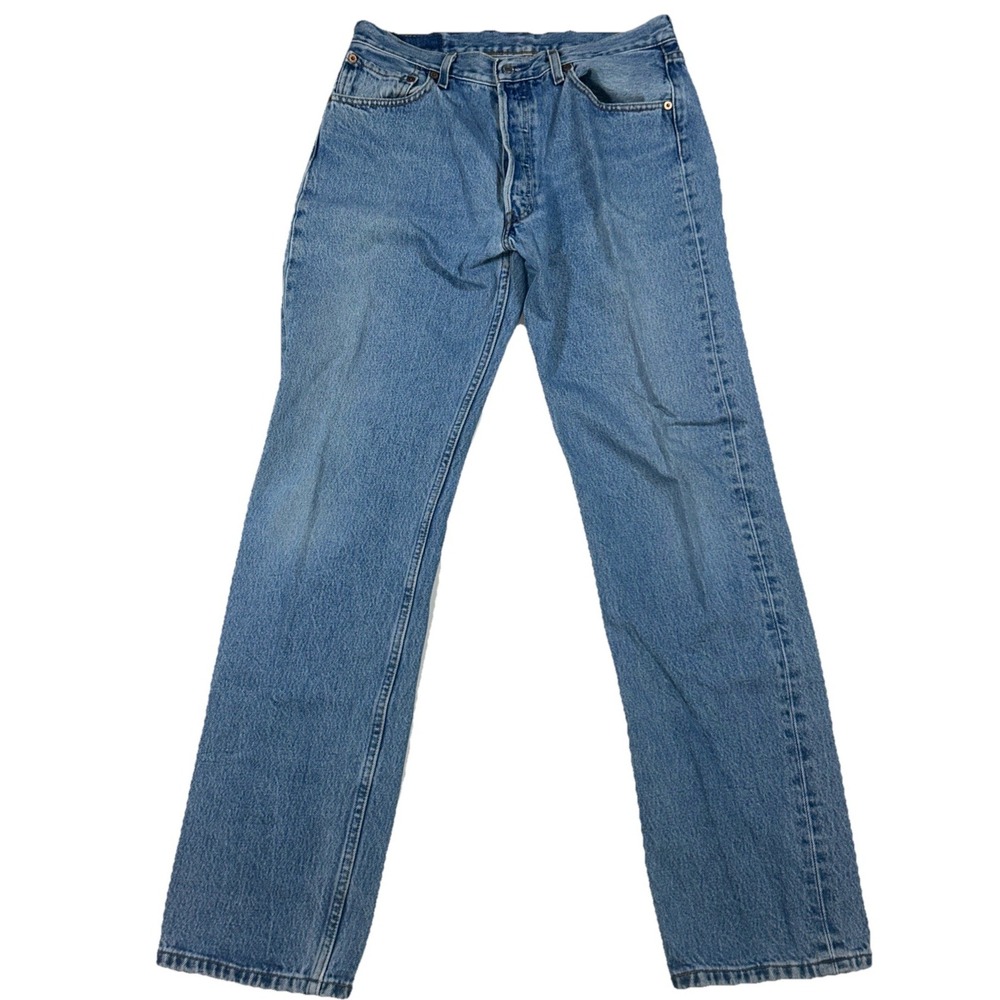 Vintage 2000 Levi's 501 Men's Jeans 34x34 Button Fly Denim Y2K